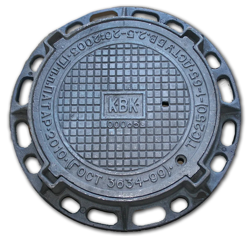 Люк чугунный канализационный тип Т (С250)